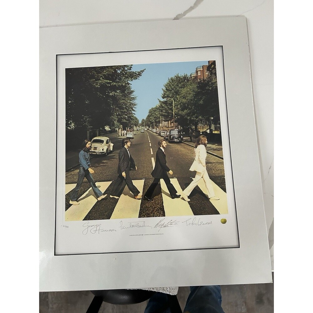 The Beatles Abbey Road Poster 1993 23x27 Limited Lithograph by Apple Corps